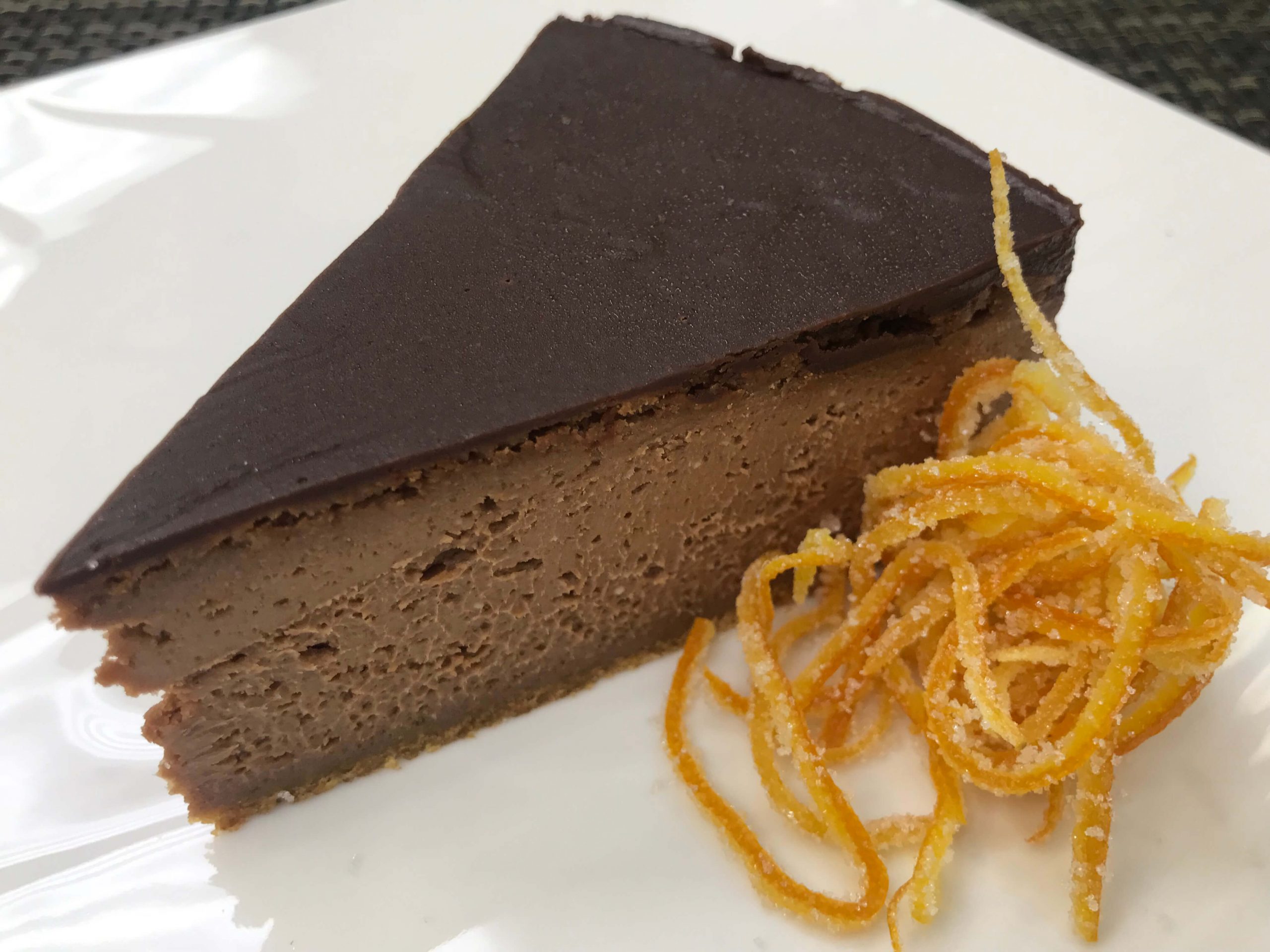 Kaʻū Orange Chocolate Cheesecake