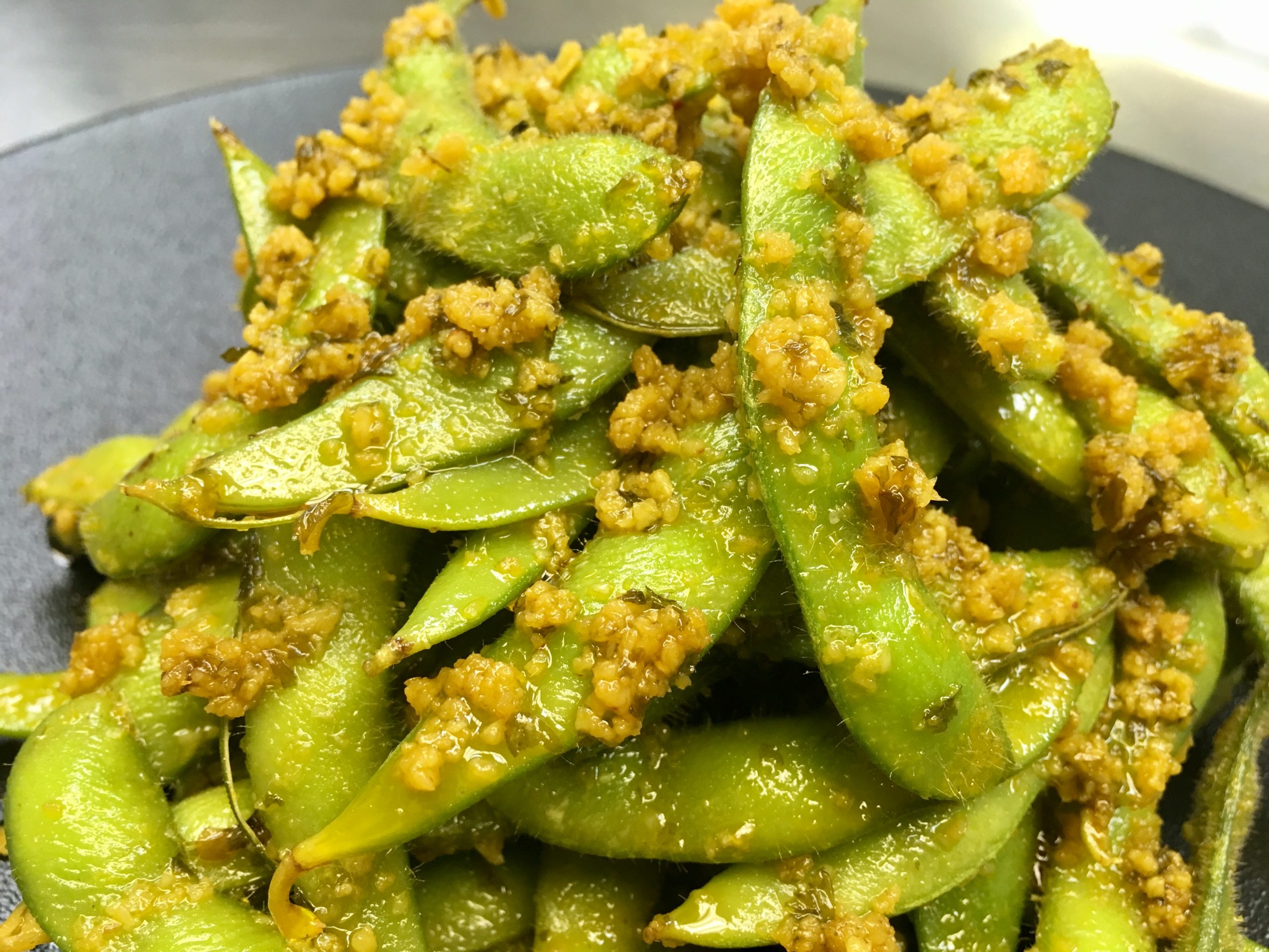 Garlic Edamame (Soy beans)